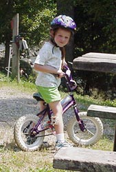 Jess on her bike